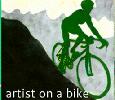 Artist on a Bike